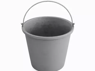 Industrial Bucket 02 Low-poly 3D model