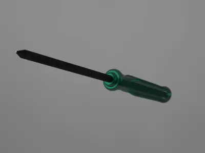  low polygon Screwdriver 3D Model Low-poly 3D model