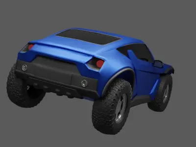 Sarooq Sand Racer  Free low-poly 3D model