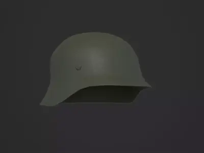 Stahlhelm german helmet 3D Model Low-poly 3D model