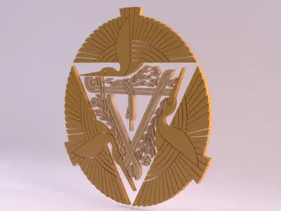 Egyptian Symbols - 025 Low-poly 3D model