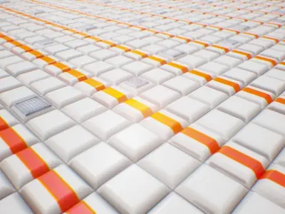 PBR Seamless Sci-Fi Texture 14 Low-poly 3D model