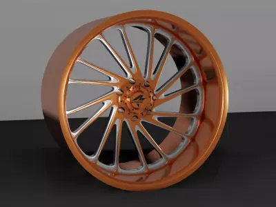 Rogue Forged R23 Ronin wheel 3D print model