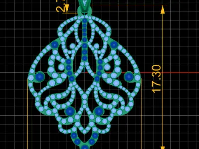 ANTIQUE AMERICAN PENDANT 3D PRINTABLE MODEL 3D print model