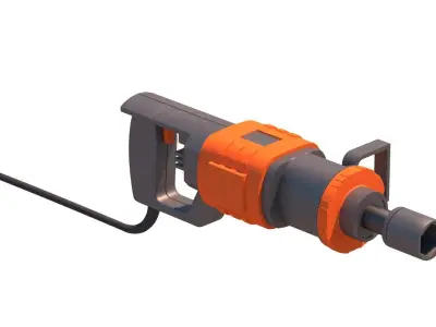 neumatic hammer drill 3D model