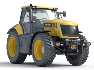 JCB Fastrac Tractor 8000 Low-poly 3D model