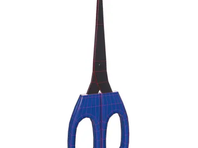Scissors pair of Low-poly 3D model
