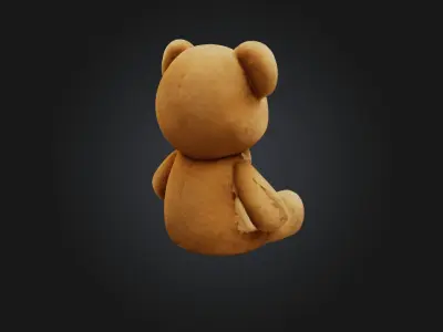 Teddy bear Low-poly 3D model purchase