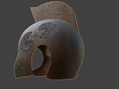 helmet spartan 3D model purchase