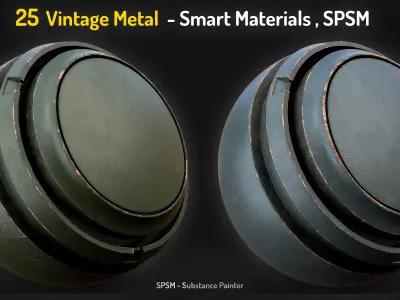 25 Vintage Metal Smart Materials Texture