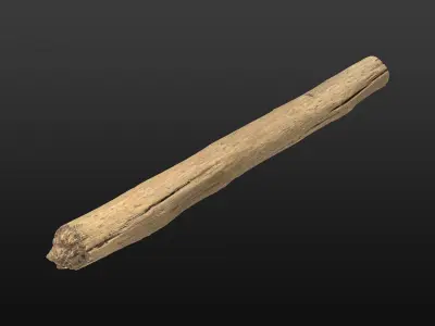 Wood Beam 04 3D model