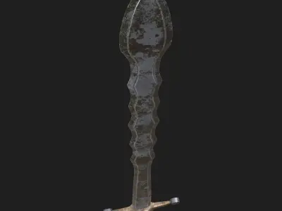 Starter Claymore Free low-poly 3D model