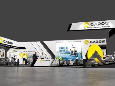 Two wheeler exhibition 3D model