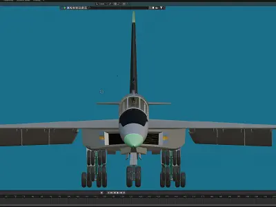 T-4 bomber Free 3D model