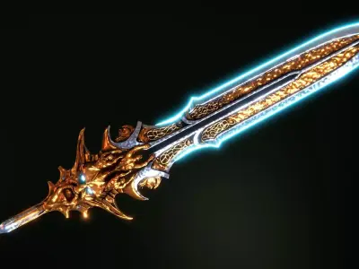Blade Of Olympus God of war Ragnarok  Low-poly 3D model
