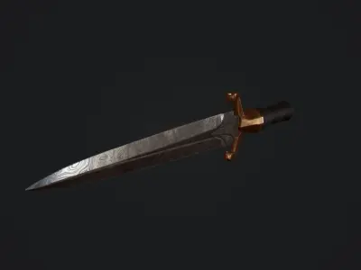 Nobles dagger Low-poly 3D model