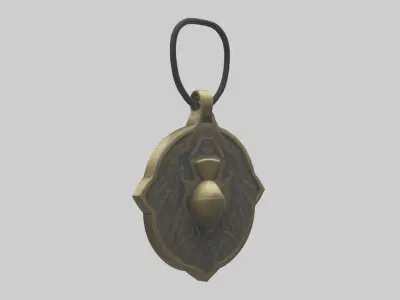 Power Amulet model Low-poly 3D model