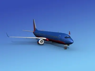 Boeing 737-900ER Southwest  3D model