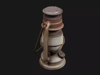 Antique Lamp  3D model