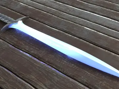 Sting Sword Lord Of The Rings Frodo 3D model