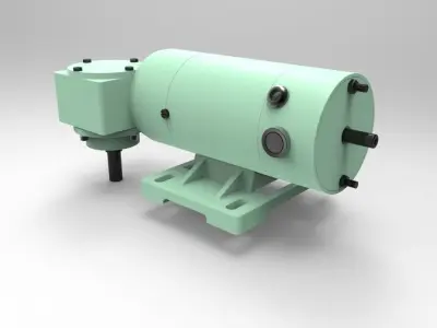 PMDC Motor Free 3D model