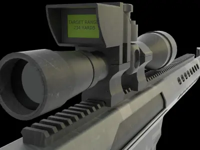 m107 sniper rifle  Free 3D model