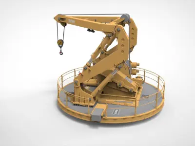 9-Ton manipulator crane 3D model