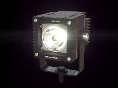 External LED work light SQM1 3D model