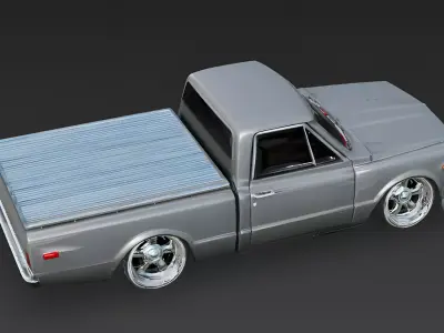 Low-Profile Legend Custom Pickup 3D Model Low-poly 3D model