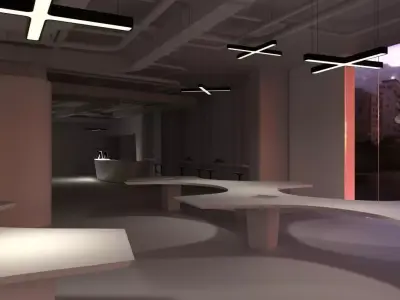 CYGNUS office space in shanghai Free 3D model