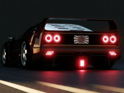 Ferrari  F40 Free 3D model