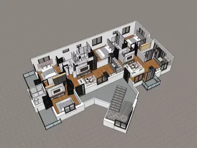 3D Floor Plan Free 3D model