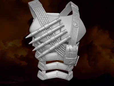 Vampire Hunter Bandolier 3D printable files 3D print model