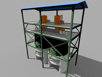 concentrate product bin 3D model
