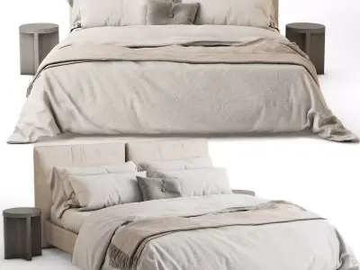 Meridiani Oliver Bed 01 3D model