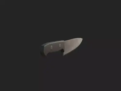 Knife 3D Model 002 Low-poly 3D model