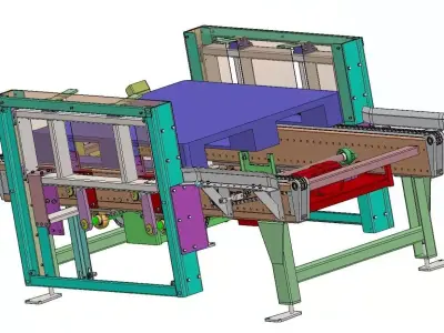 Automated Palletizer for Wood Pallet Lines 3D model