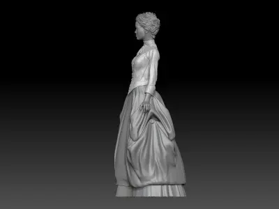 VICTORIAN ERA GIRL 1 3D print model
