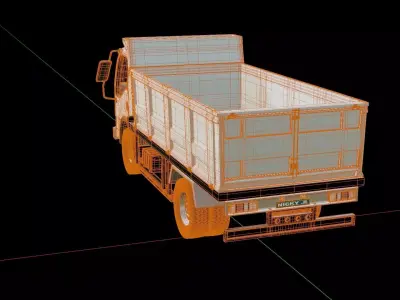 Isuzu NKR Dump Truck 3D model