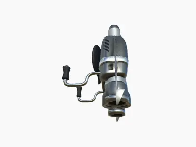 Jetpack D07 Steel - SciFi Character Design Low-poly 3D model