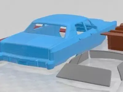 Lincoln Continental Sedan 1975 Printable Car 3D print model