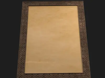 picture frame 3D model