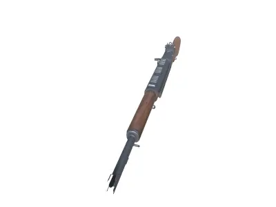 25-Assault-Rifle-M1-Garand-gun model 3d game ready model Low-poly 3D model