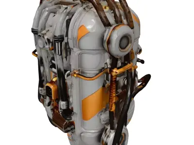 Battered SciFi Jetpack 3D model