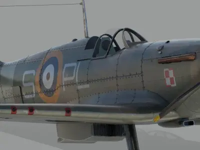 Supermarine Spitfire 3D model shop