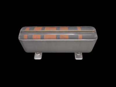 3d High Resolution Road Safety Of Driving Traffic Barrier 3D model purchase