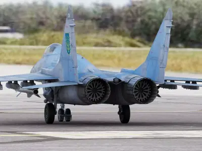 Ukraine Fighter Jet Mikoyan MiG-29 Fulcrum 3D model