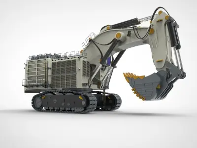 Liebherr R9200 Mining Excavator 3D model