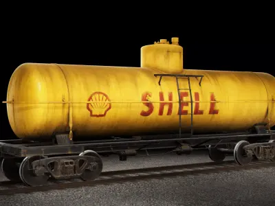 Train Tanker 3D model