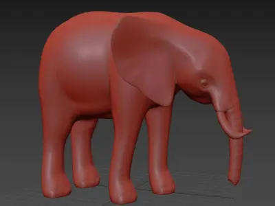 SIMPLE ELEPHANT 3D model